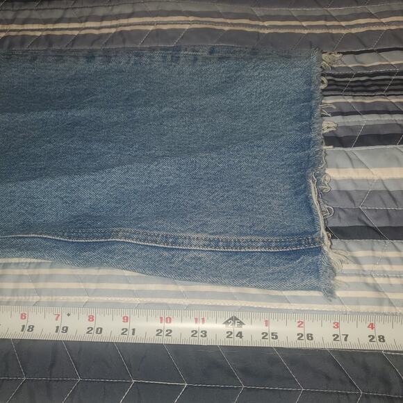 UO BDG (26x27) Vintage Wide High Rise Jeans Skater Distressed Stiff Button Fly - Picture 9 of 10